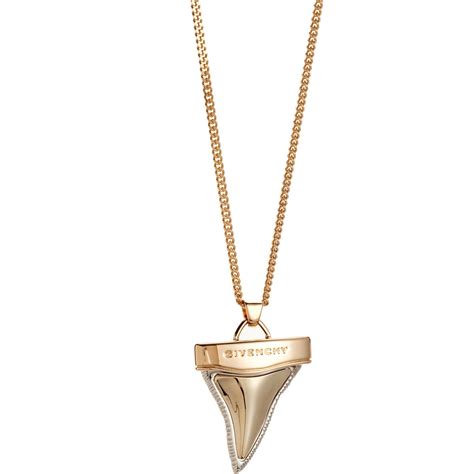 givenchy rose gold shark tooth necklace|givenchy pearl necklace.